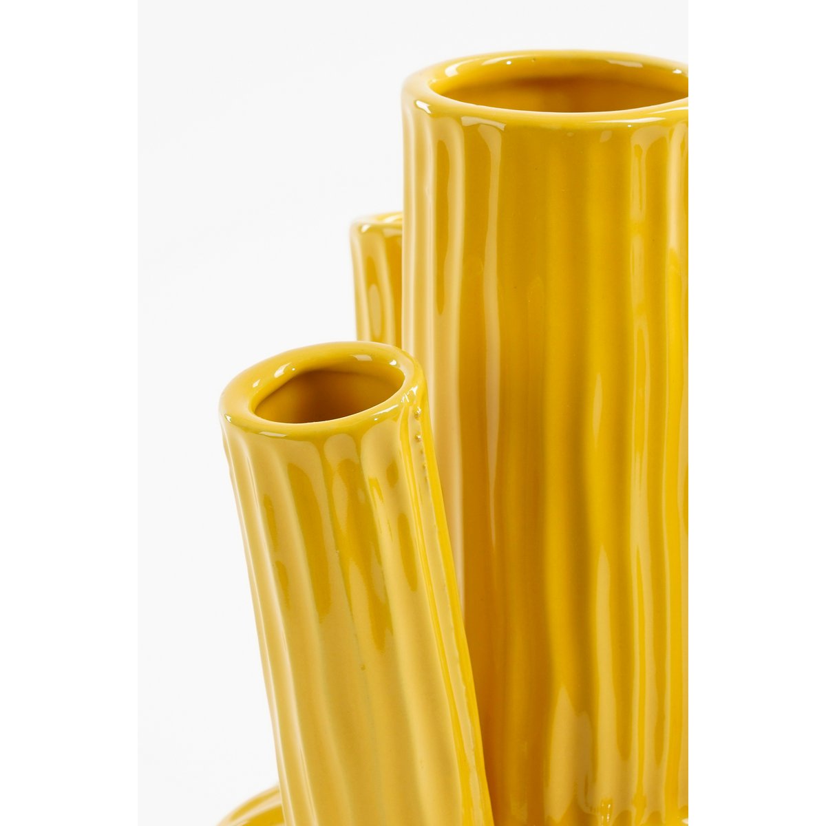 Felipe Tulpenvase – H27 x Ø20 cm – Keramik – Gelb
