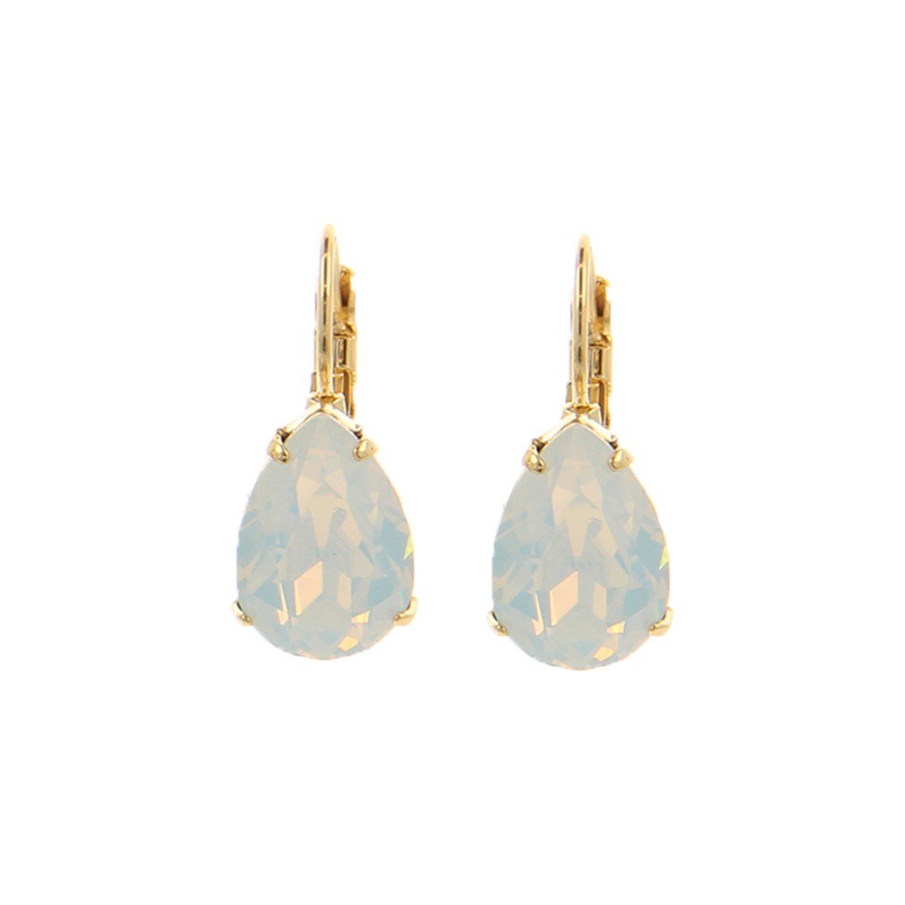 Lacrima Earrings White Opal