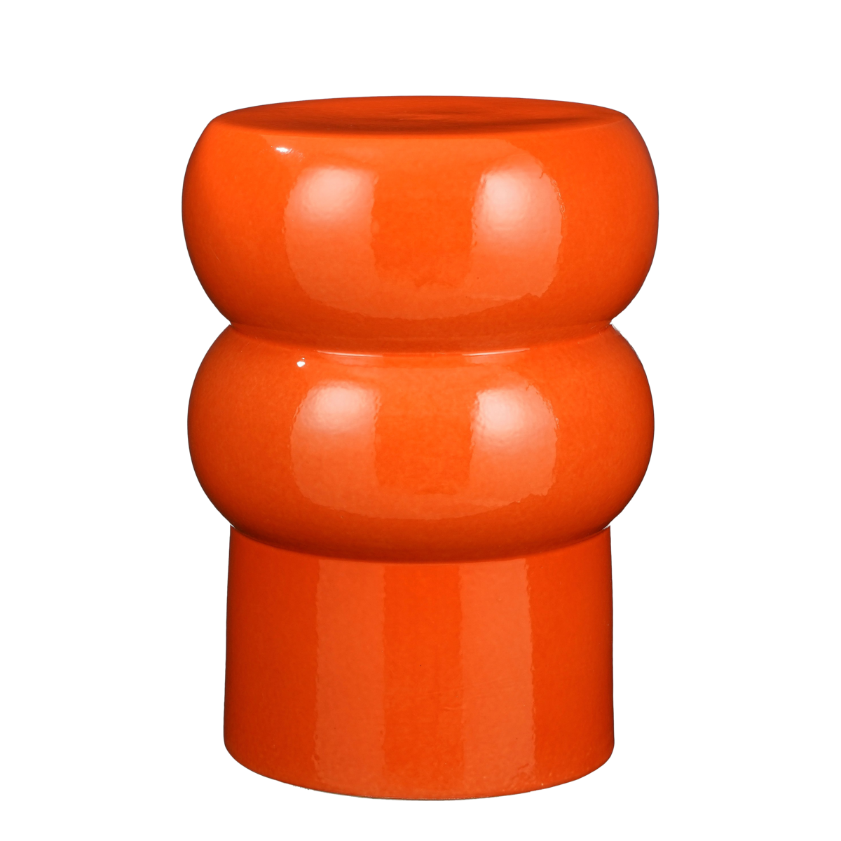 Vendi Beistelltisch – H44 x Ø32 cm – Keramik – Orange