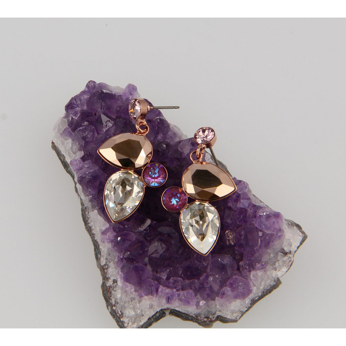 Caramel Crystal Earrings