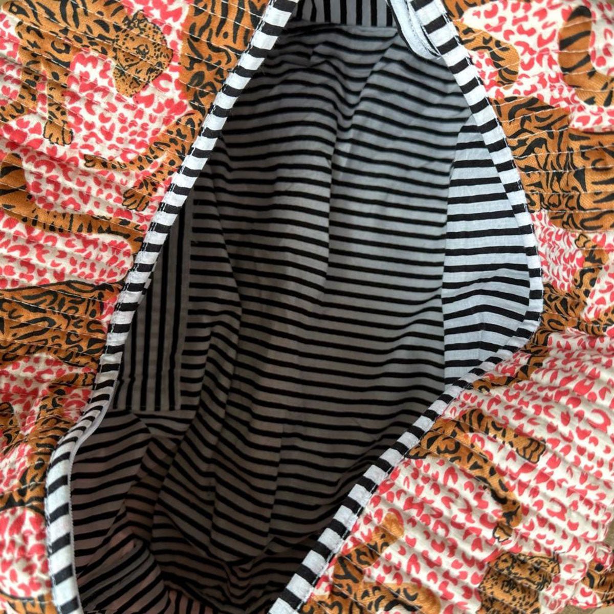Handgemachte Baumwolltasche "H.LEOPARD"