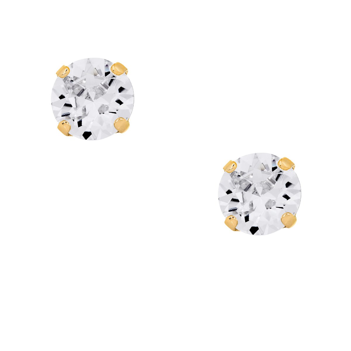 Crystal Gold Earpins