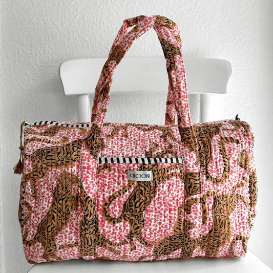 Handgemachte Baumwolltasche "H.LEOPARD"