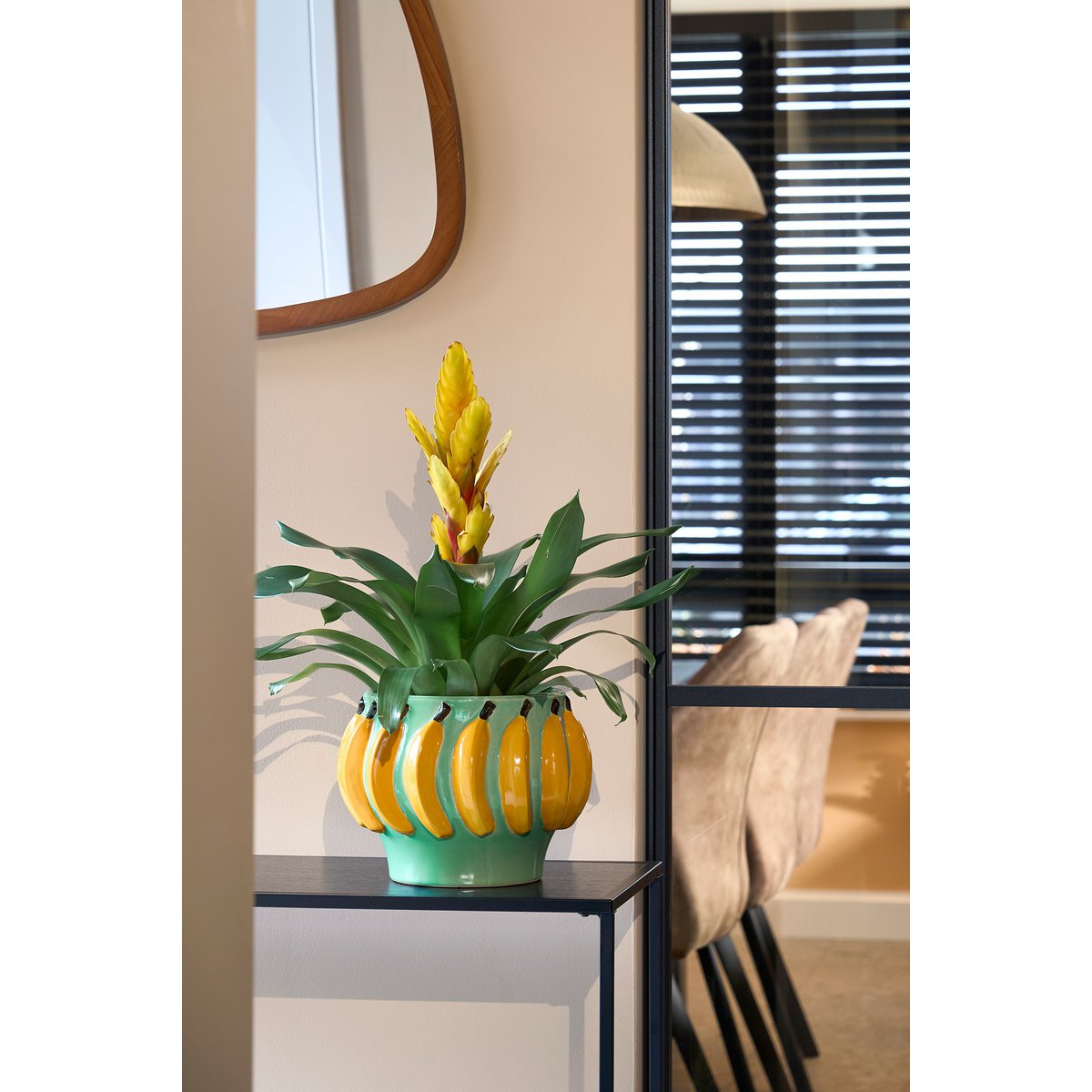 Mosa Blumenpot im Inneren - H18 x Ø24 cm - Keramik - hellgrün