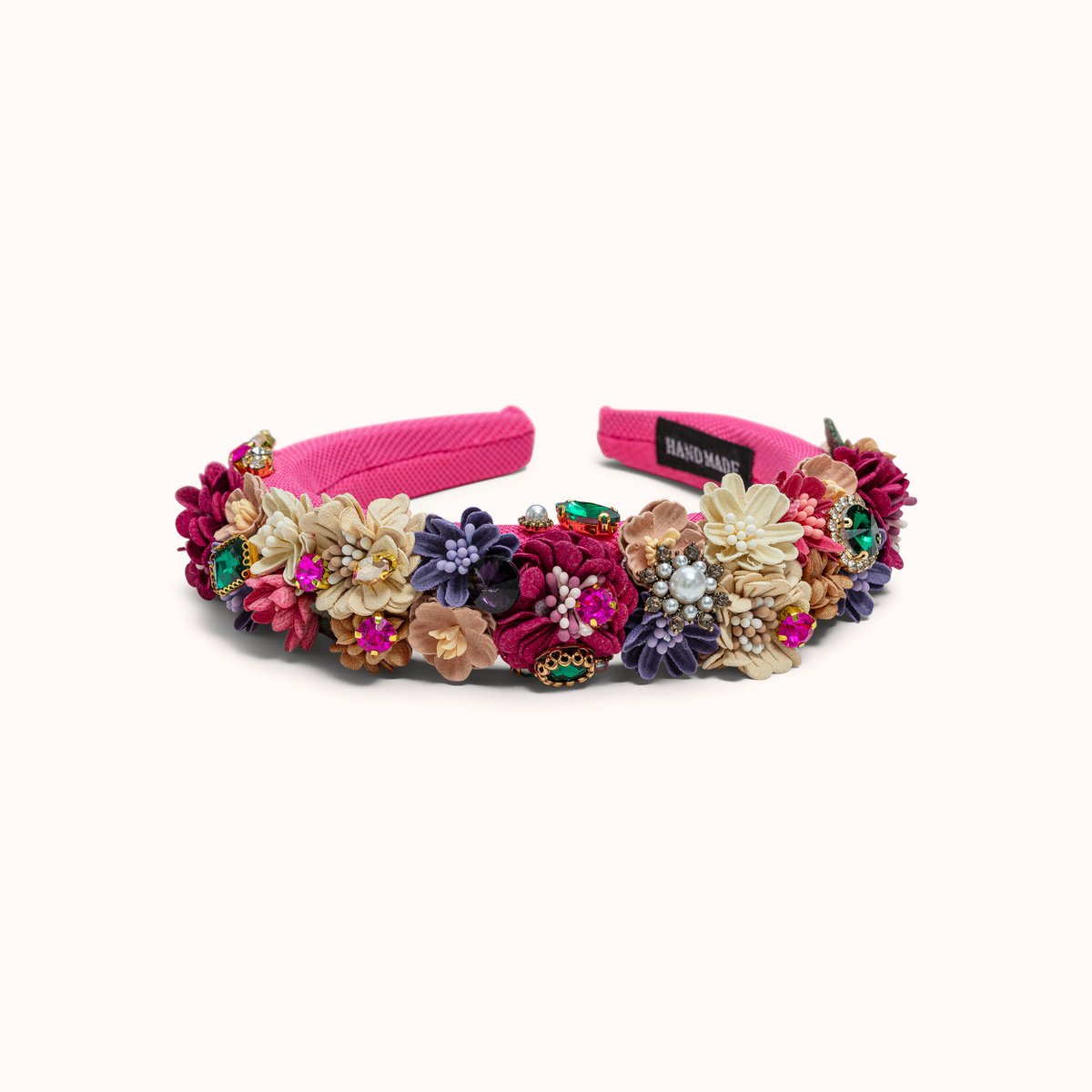 Haarreif Blumen pink