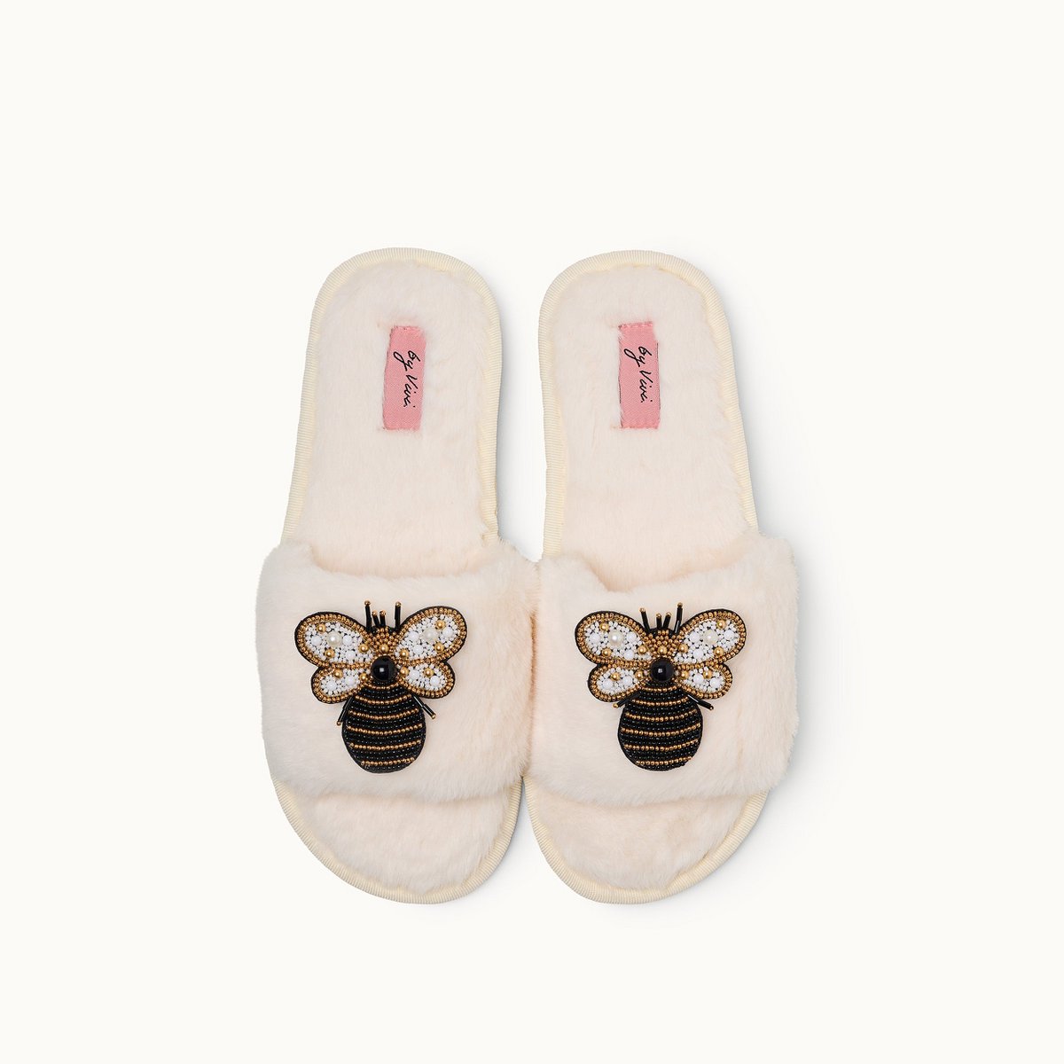 Broschenpaar für Slipper: G Bee