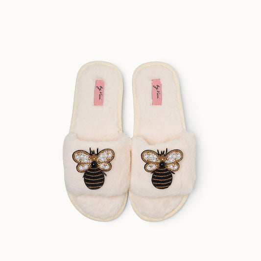 Broschenpaar für Slipper: G Bee