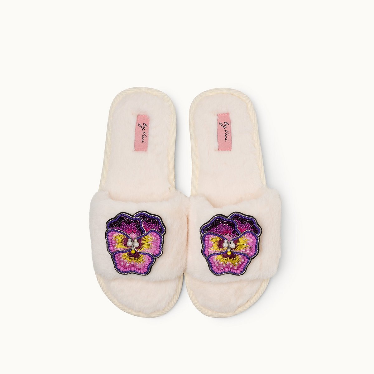Broschenpaar für Slipper: Orchidee