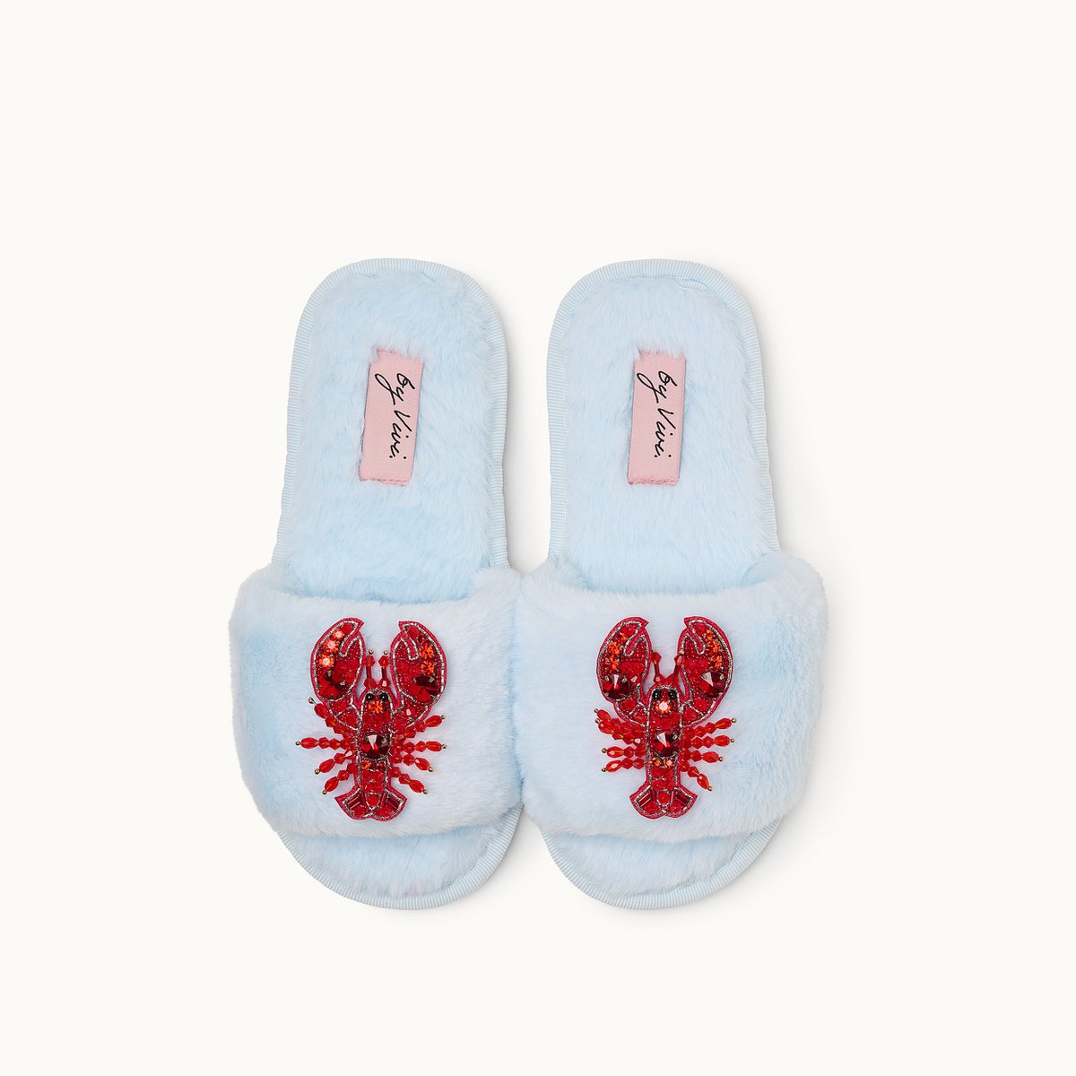 Broschenpaar für Slipper: Lobster