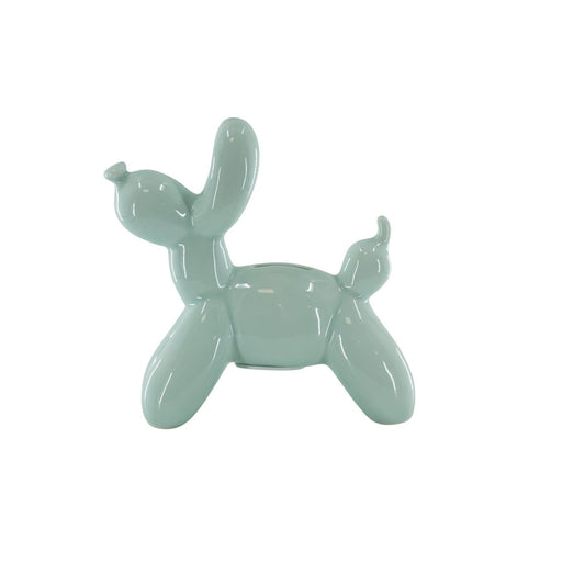 Ornament – Spardose Ballonhund – Mintgrün – 17 x 7 x 17 cm