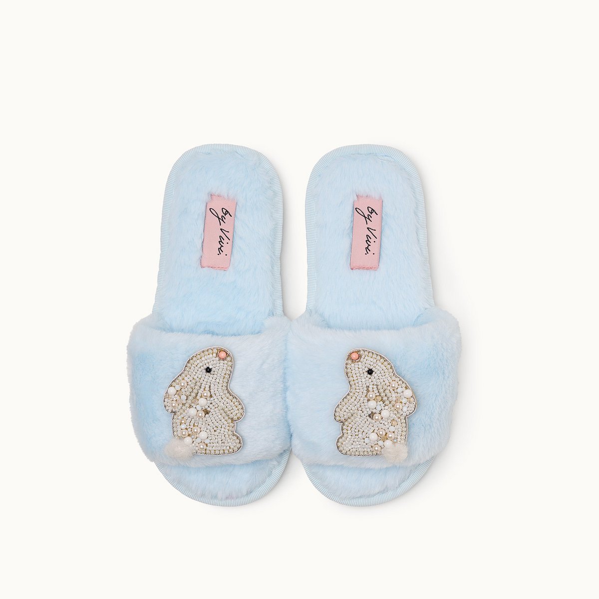 Broschenpaar für Slipper: Bunnies