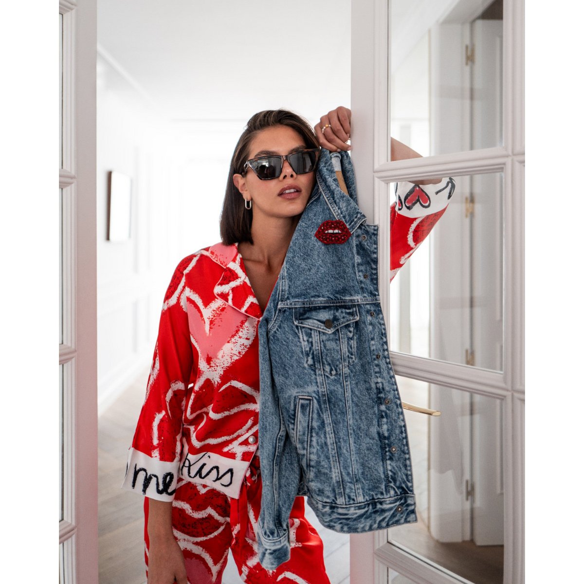 Bluse Loose Cut Kiss Me