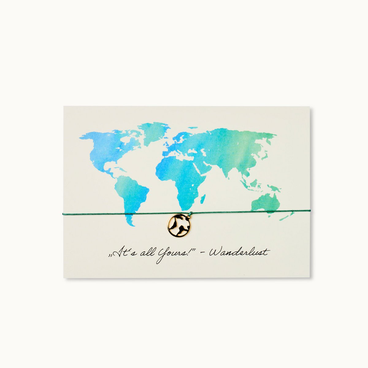 Armband-Karte: "It´s all Yours" - Wanderlust
