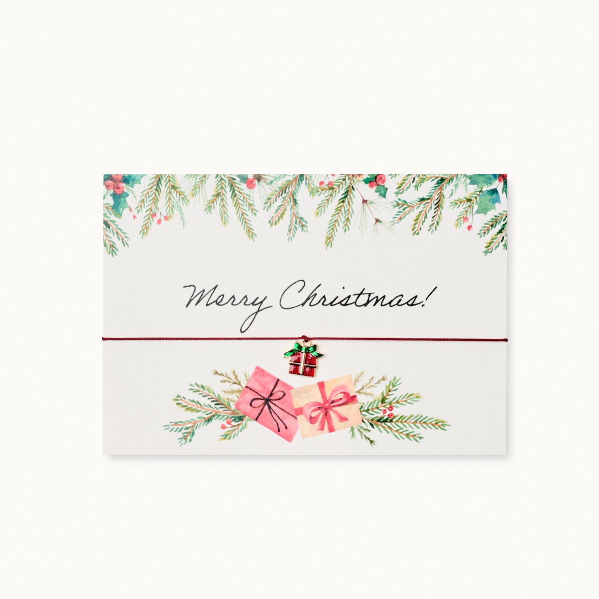 Armband-Karte: Merry Christmas
