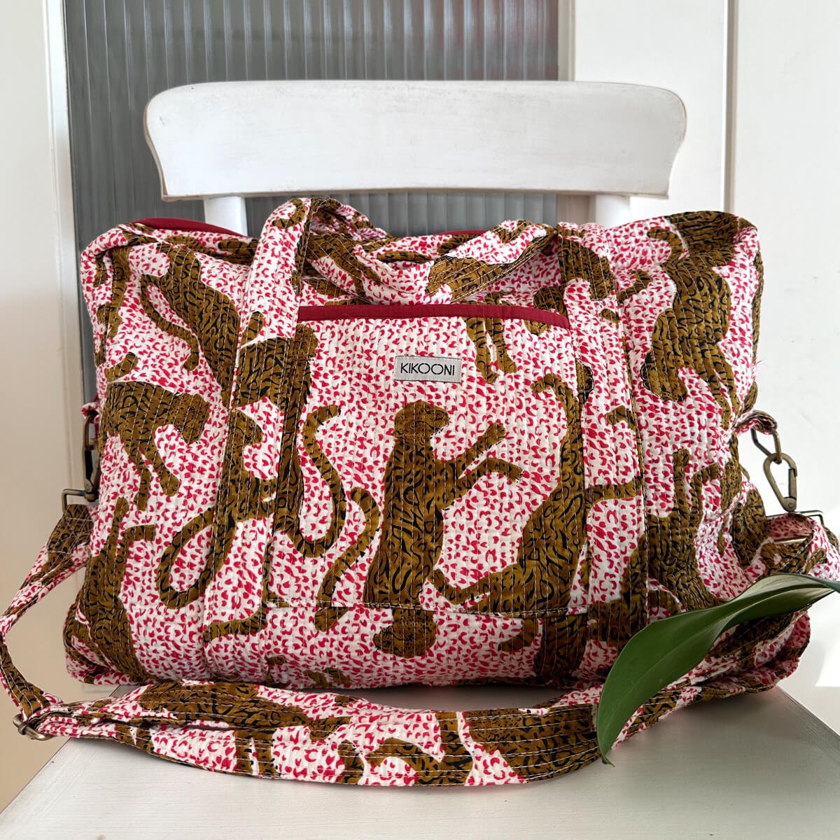 Große Reisetasche "h.leopard"