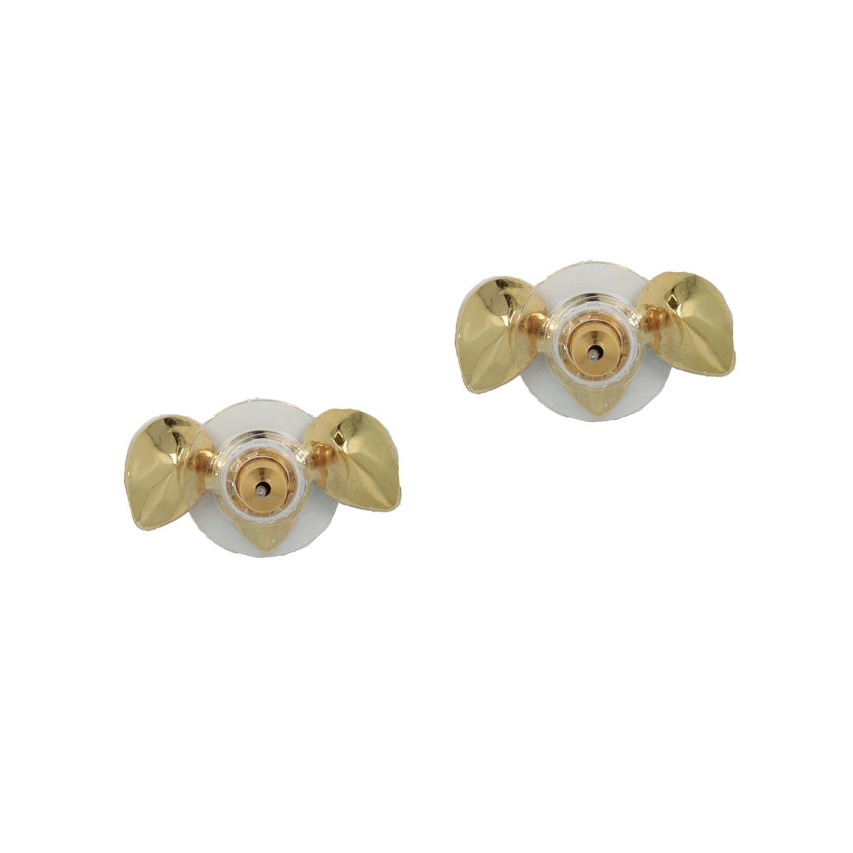 Classic Triple Leaf Earpins Rosewater Opal