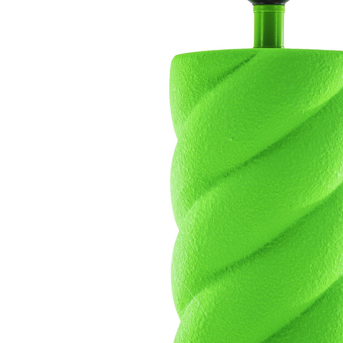 Tischlampe - Keramik - Neongrün - E27- 12x12x28cm