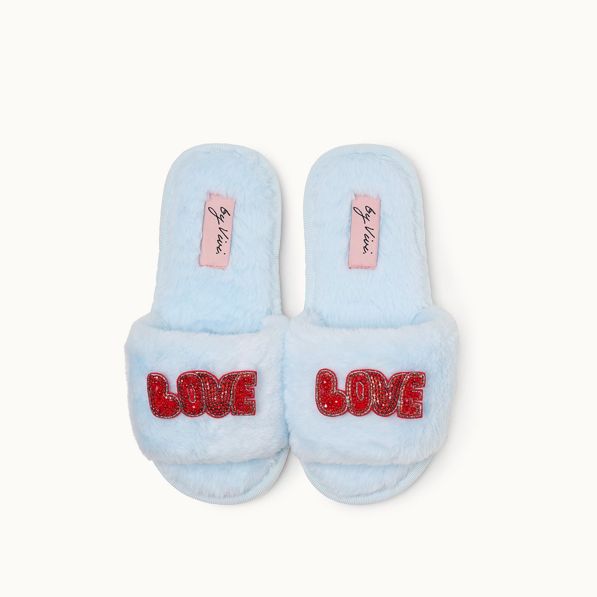 Broschenpaar für Slipper: Love