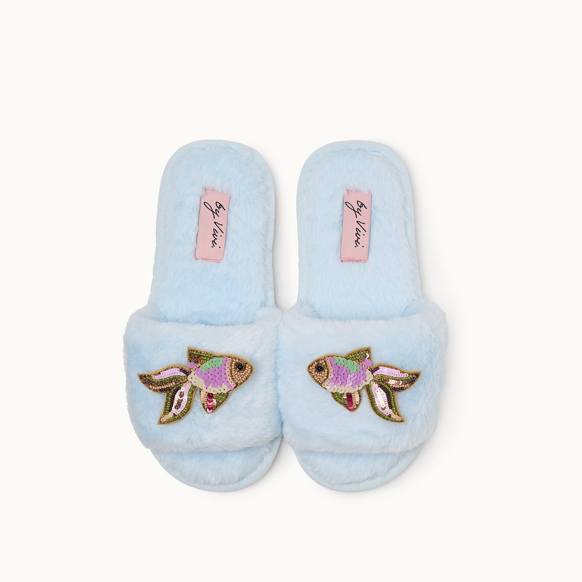 Broschenpaar für Slipper: Fisch