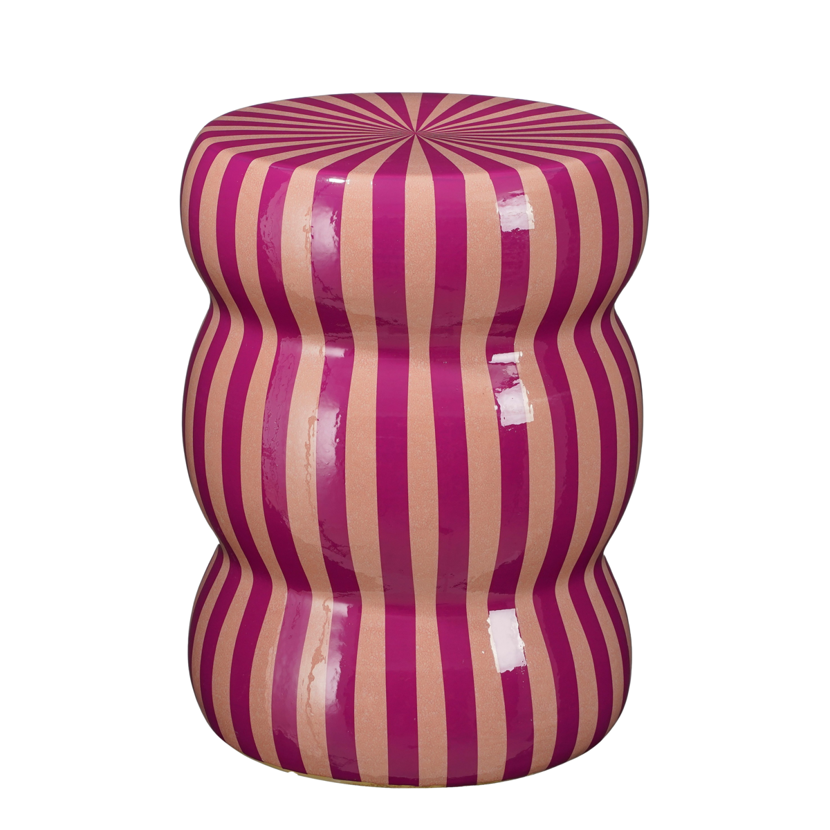 Skipper Beistelltisch – H44 x Ø32 cm – Keramik – Lila