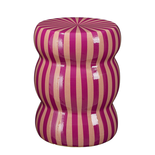 Skipper Beistelltisch – H44 x Ø32 cm – Keramik – Lila