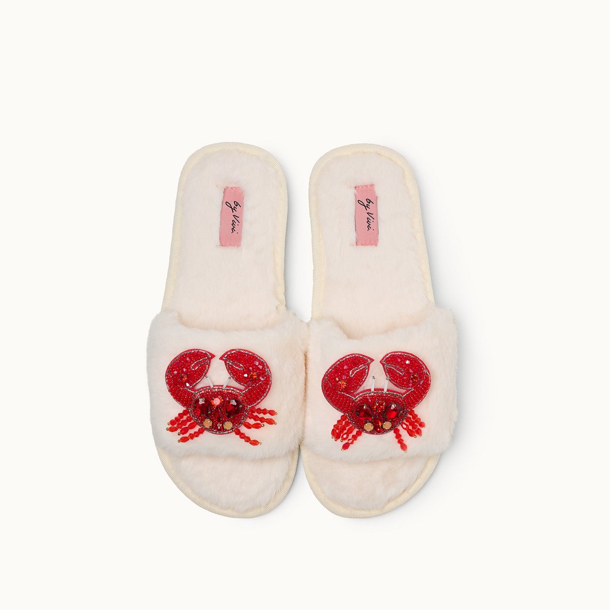 Broschenpaar für Slipper: Crab