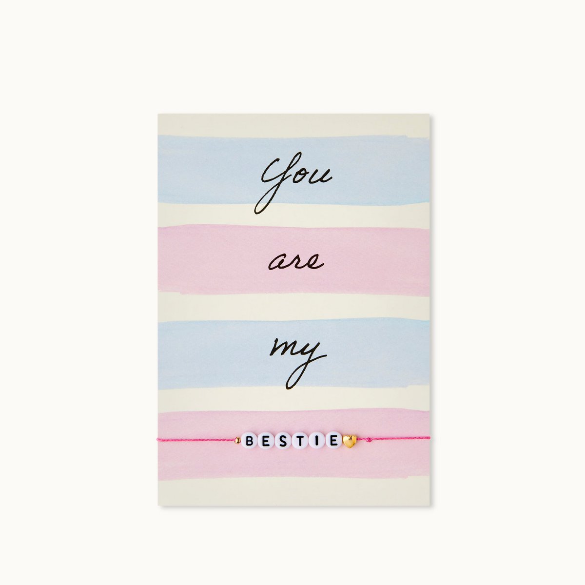 Armband-Karte: You are my bestie