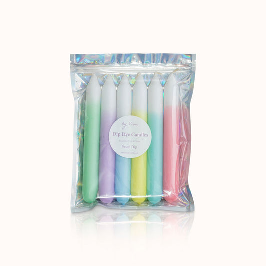 Dip Dye Kerzen Set: Pastel Dip