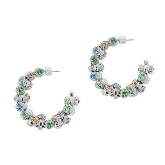 Otazu Vintage Barrel Hoops Multicolor - Rhodium