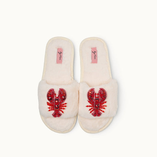 Broschenpaar für Slipper: Lobster