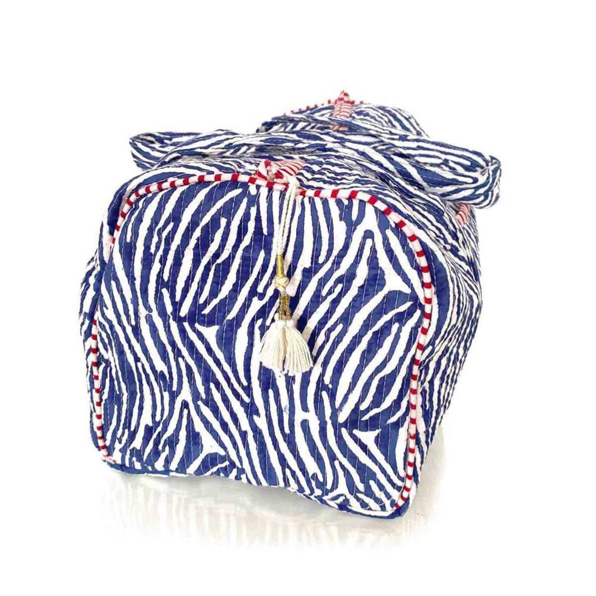 Handgemachte Baumwolltasche "blue Zebra"