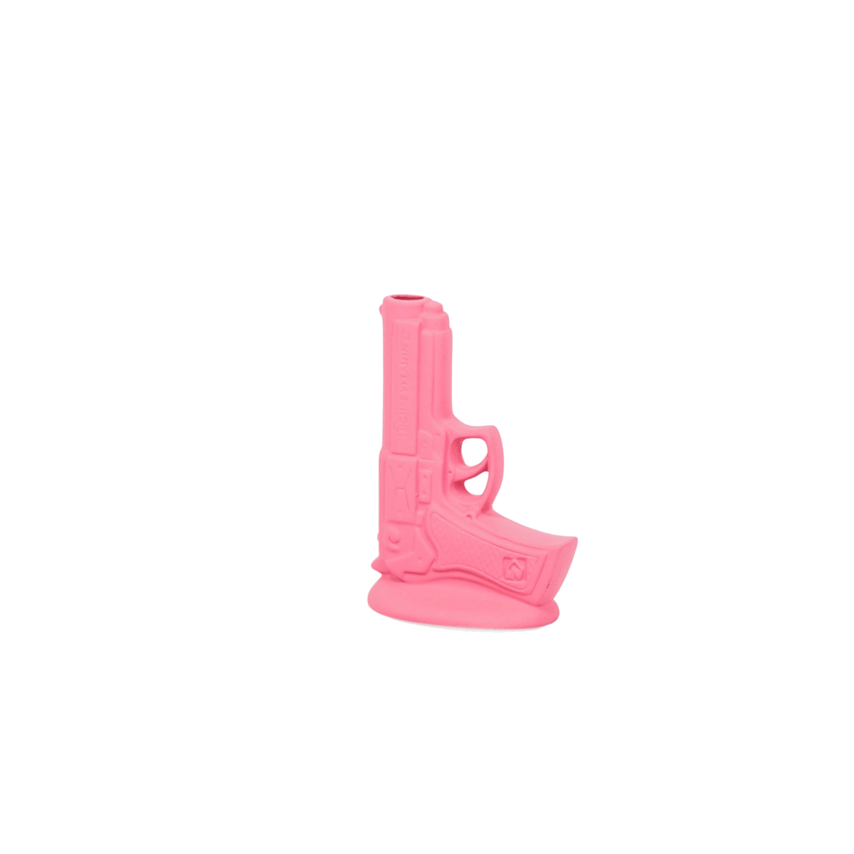 Vase - Gun - Keramik - Neonrosa - 15x9x23cm