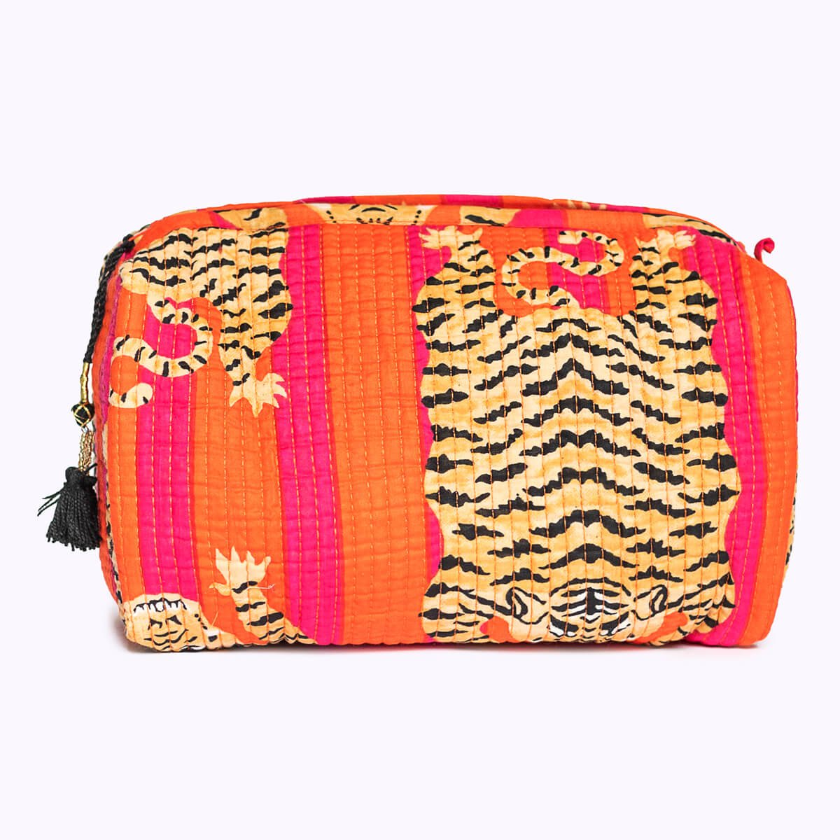 Handgemachte Kosmetiktasche "Poppy Tiger"