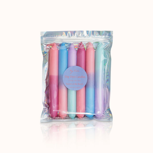Dip Dye Kerzen im Set: Sunset at the Beach