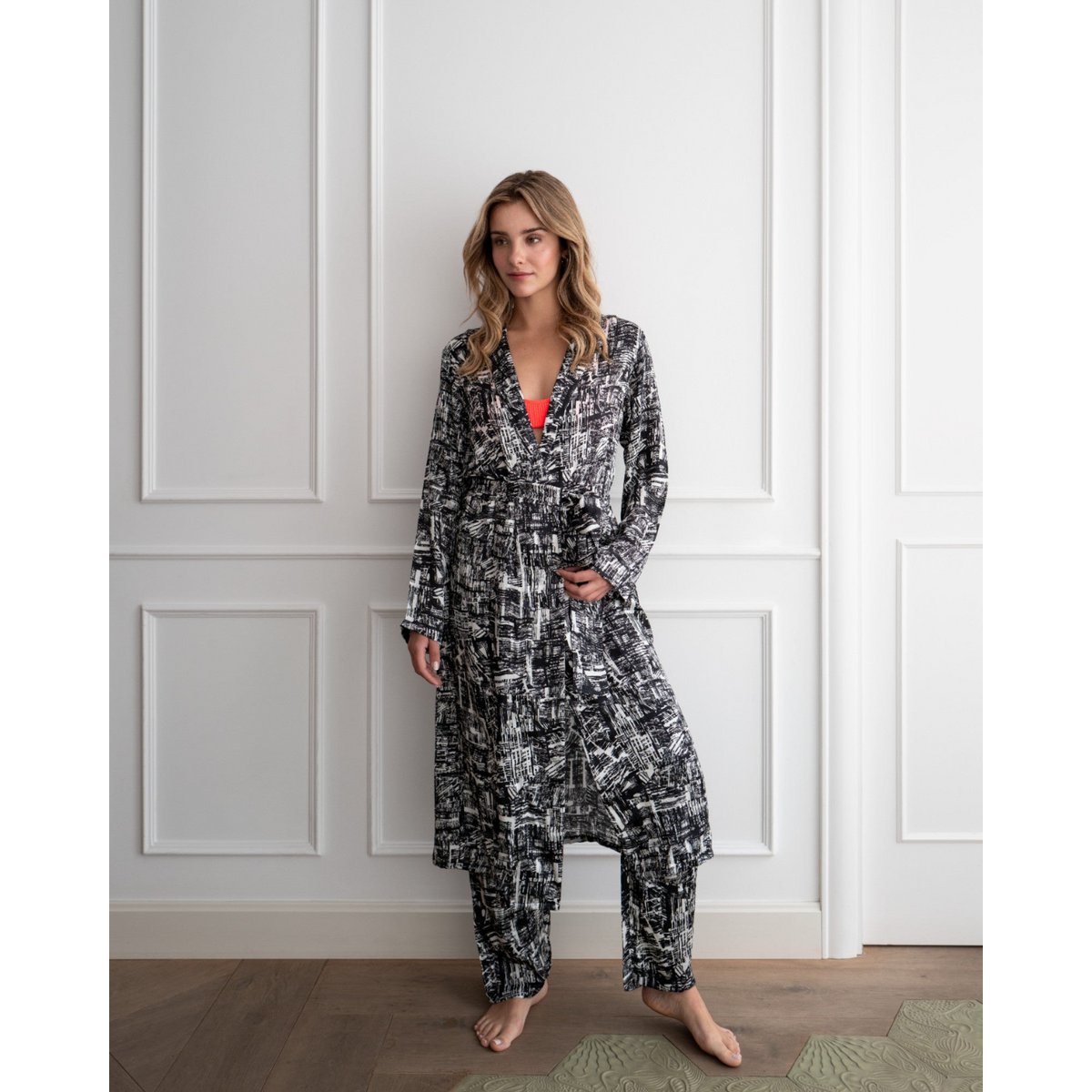 Kimono Schwarz & Weiß