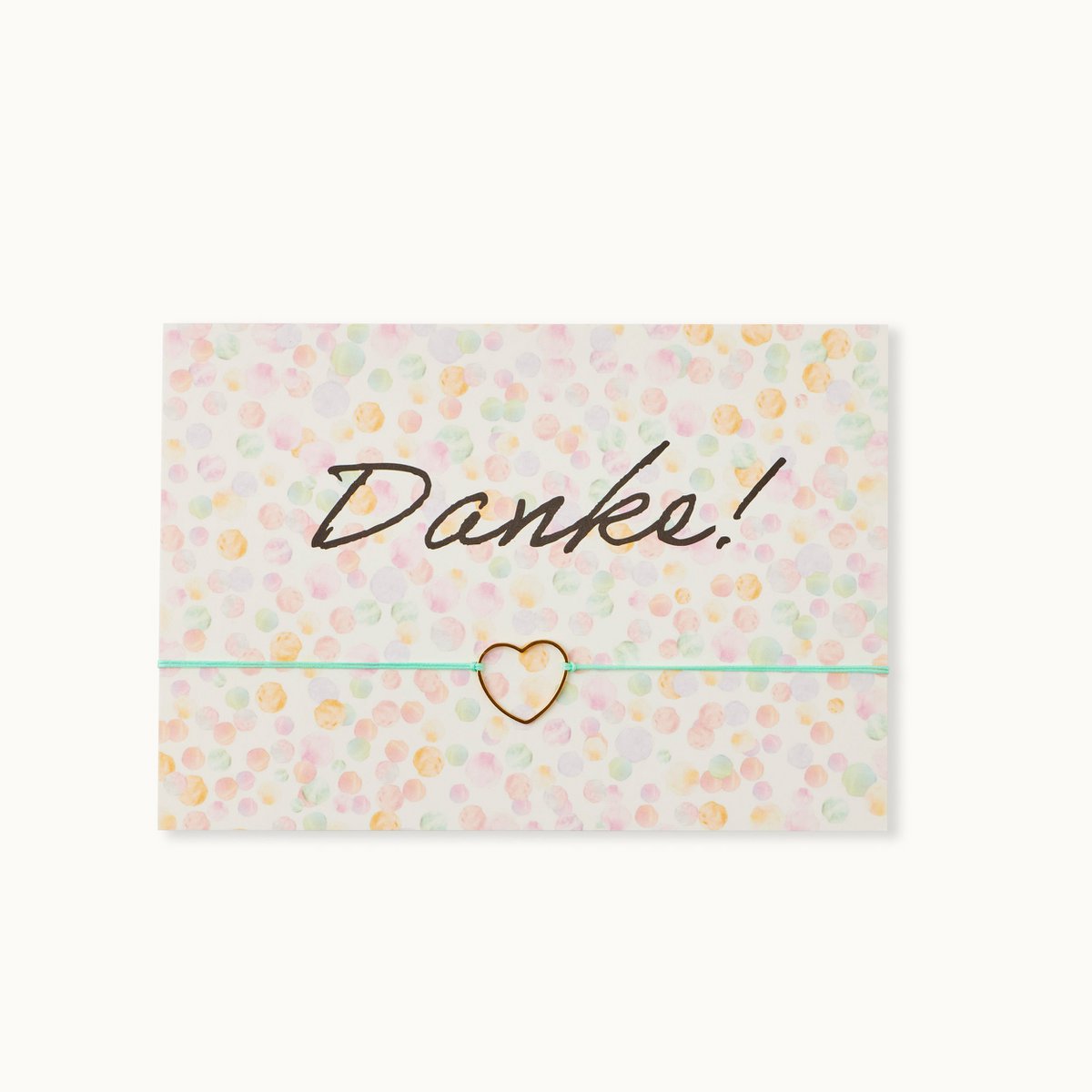 Armband-Karte: Danke!