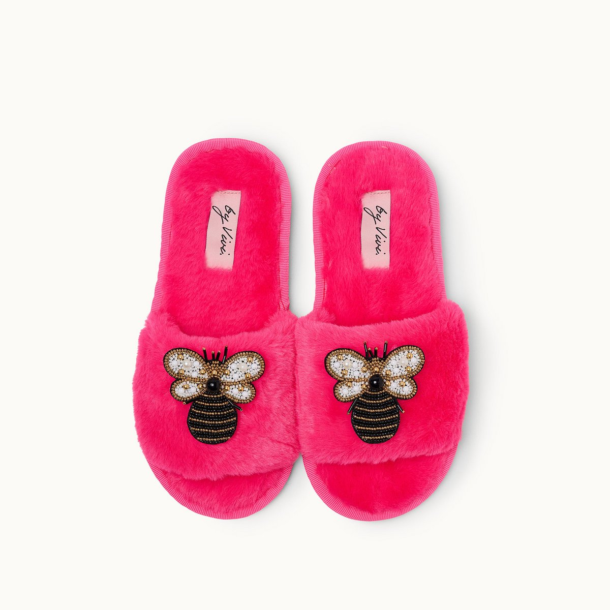 Broschenpaar für Slipper: G Bee