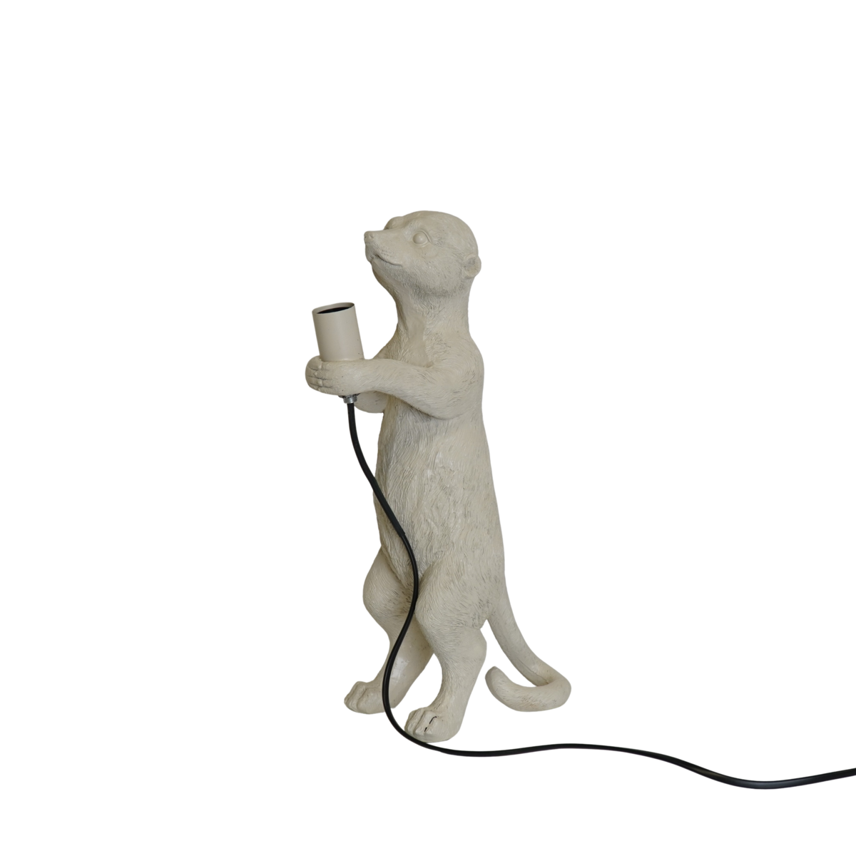 Lampe - Erdmännchen - Polyresin - Sand - 15x10x38cm