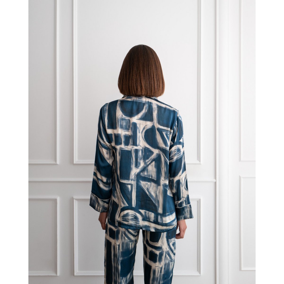 Gerade geschnittene griechische Bluse