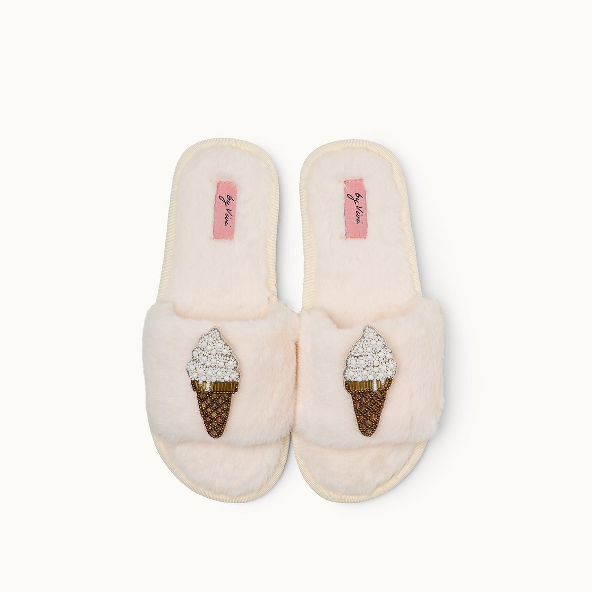 Broschenpaar für Slipper: Soft Ice