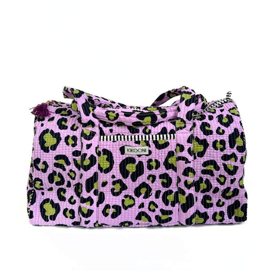 Handgemachte Baumwolltasche "Oh Leo - cosmic lilac"