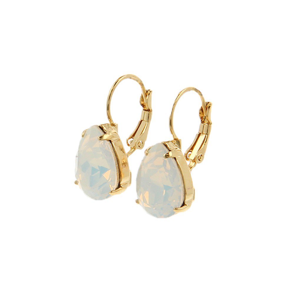 Lacrima Earrings White Opal