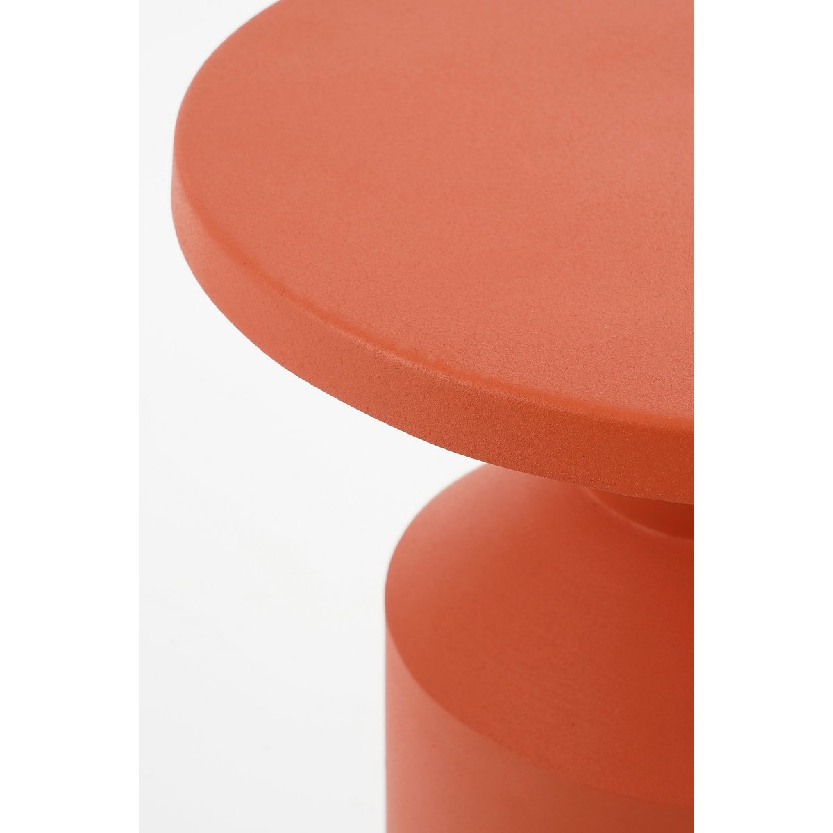 Feroza -Seitentisch - H51 x Ø30 cm - Metall - Orange