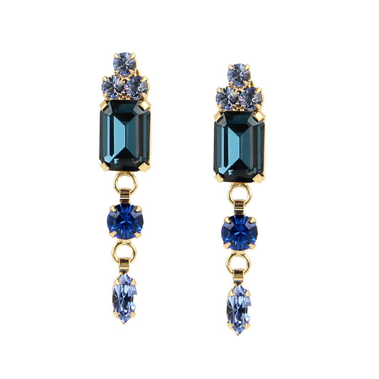 Blue Beetle Earrings - Big