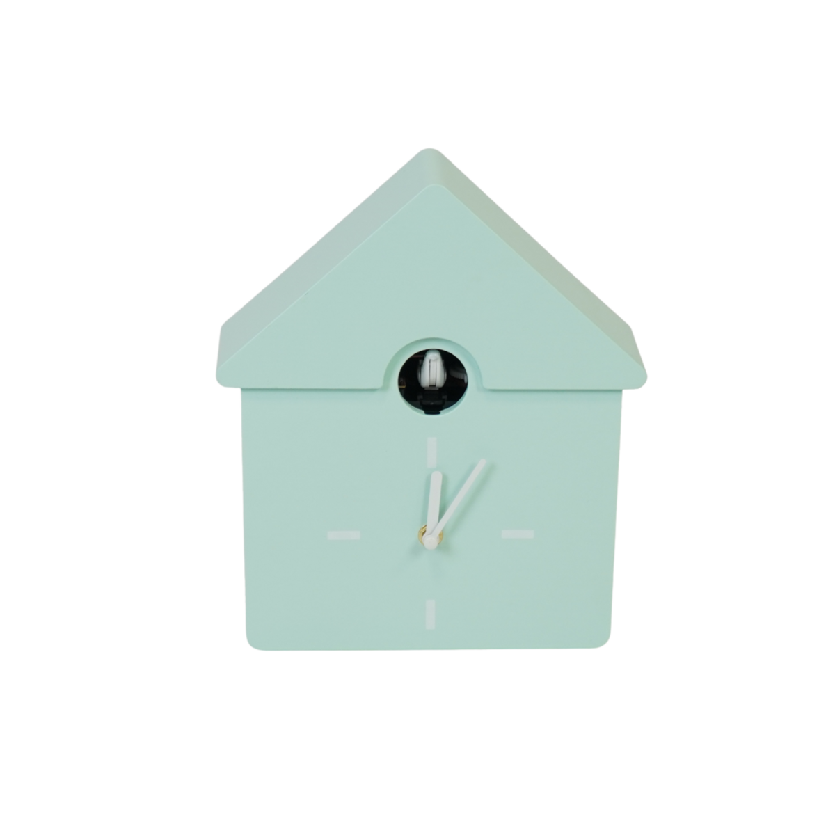 Uhr-Wall-Uhr-Kuckucks-Minze-Grün-24x27x9cm