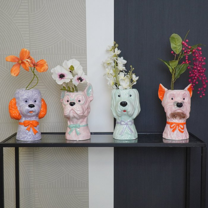 Vase -Flower Vase Dog
