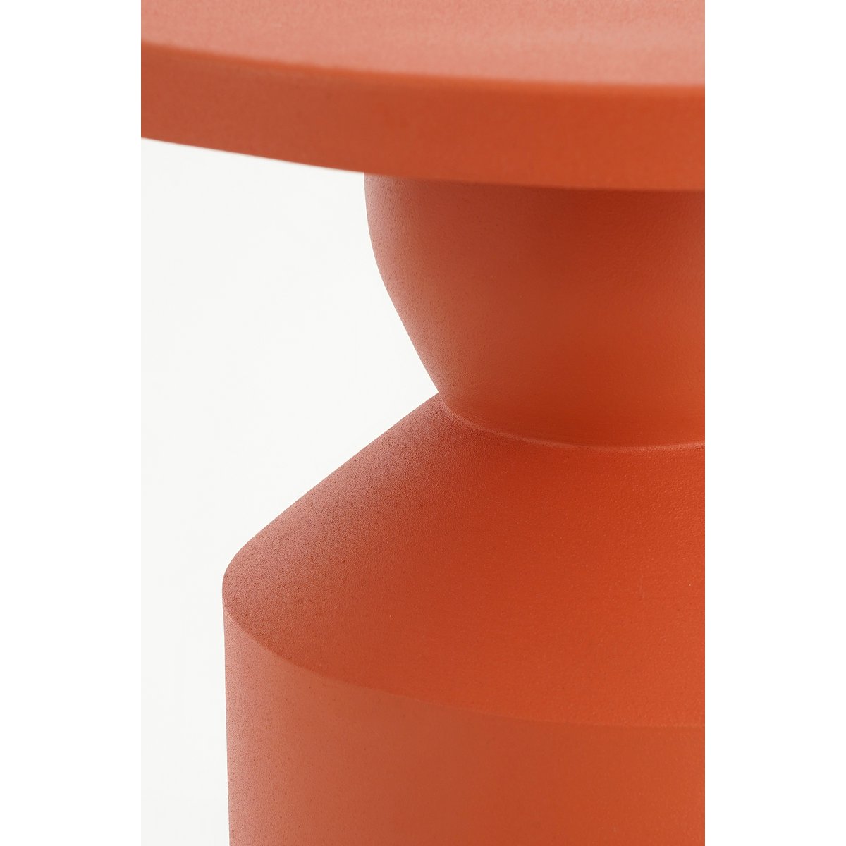 Feroza -Seitentisch - H51 x Ø30 cm - Metall - Orange