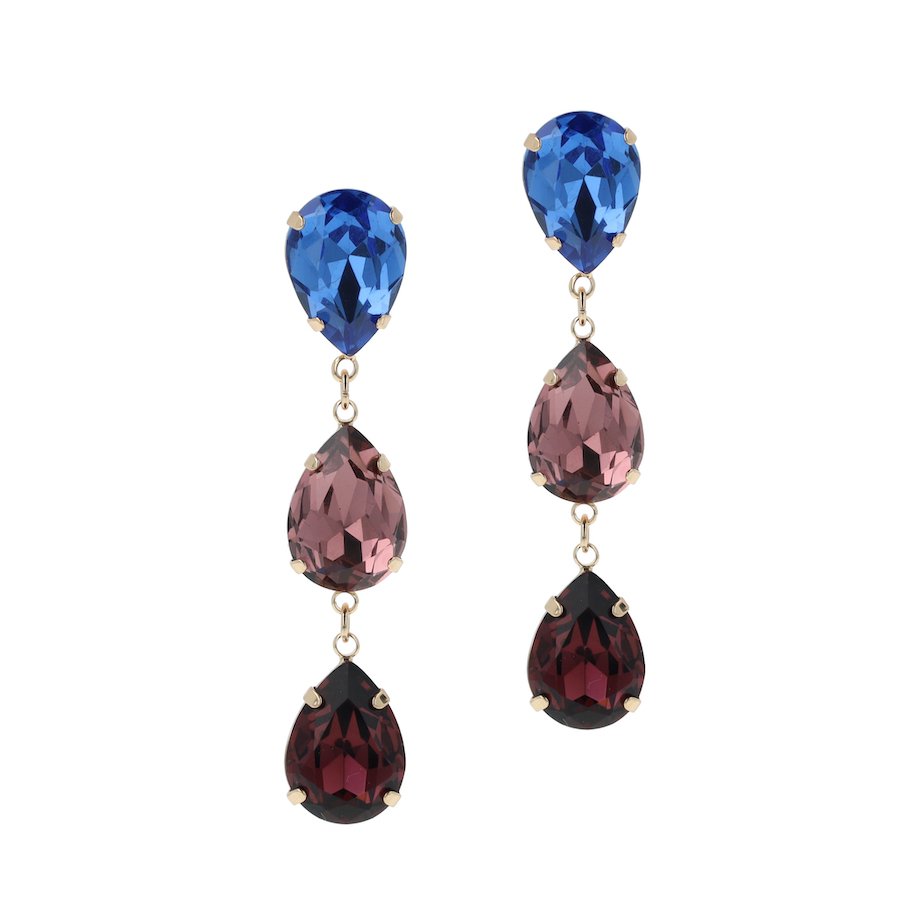 Triple Drop Multicolor Earhangers