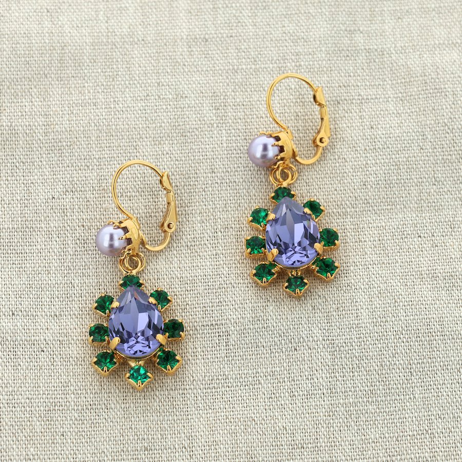 Tülin Purple Earrings