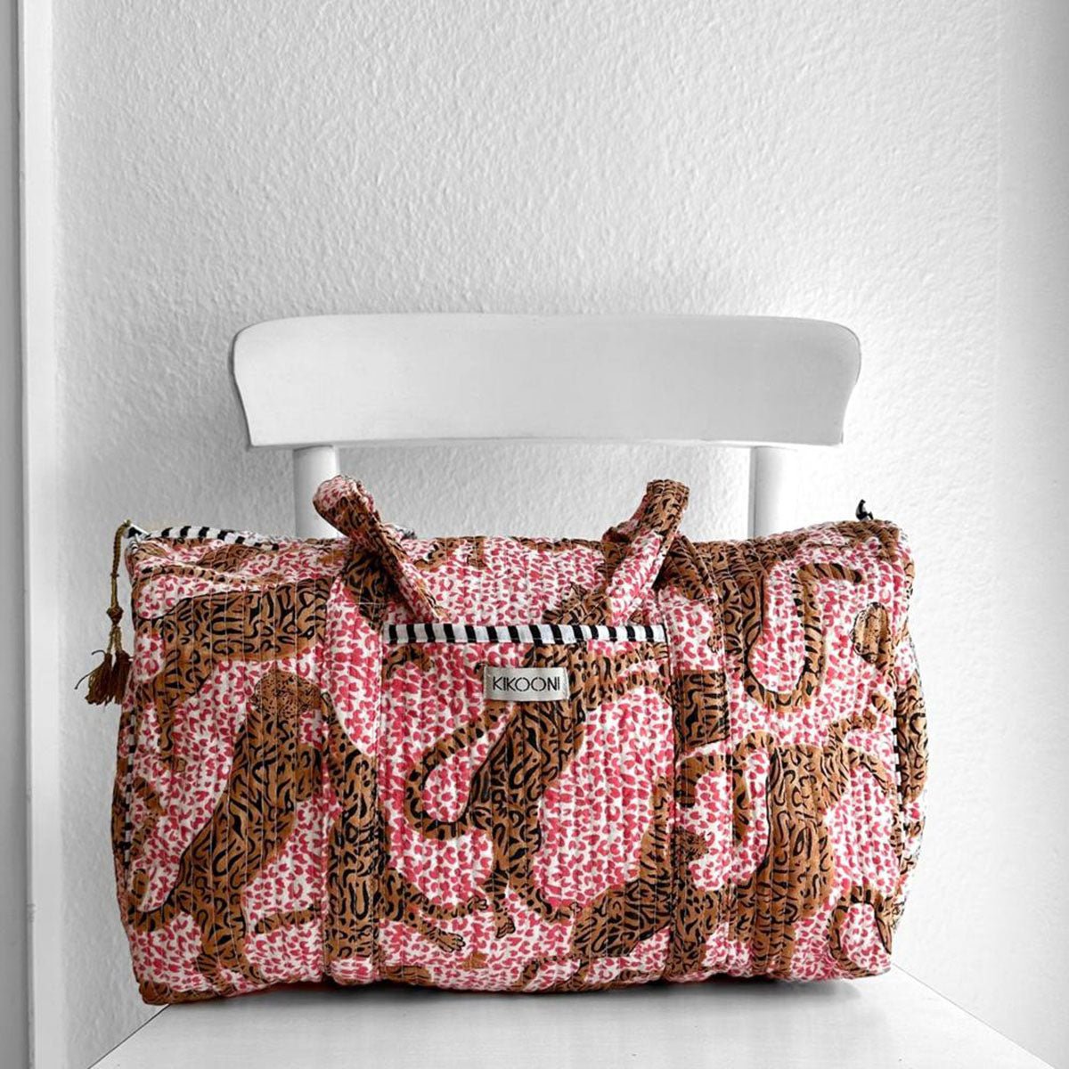 Handgemachte Baumwolltasche "H.LEOPARD"
